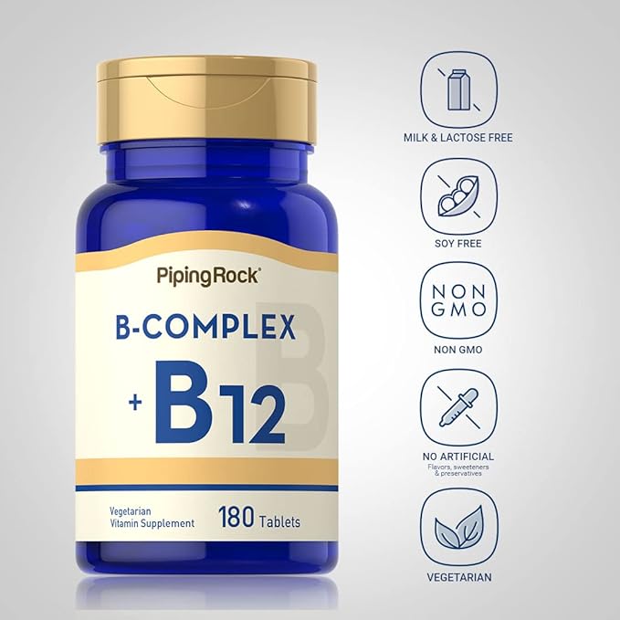 Piping Rock Vitamin B Complex 180 Tablets B12 |