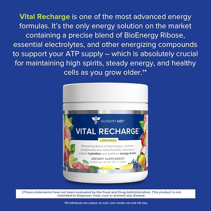 Gundry MD Vital Recharge Supplement Powder 30 Servings