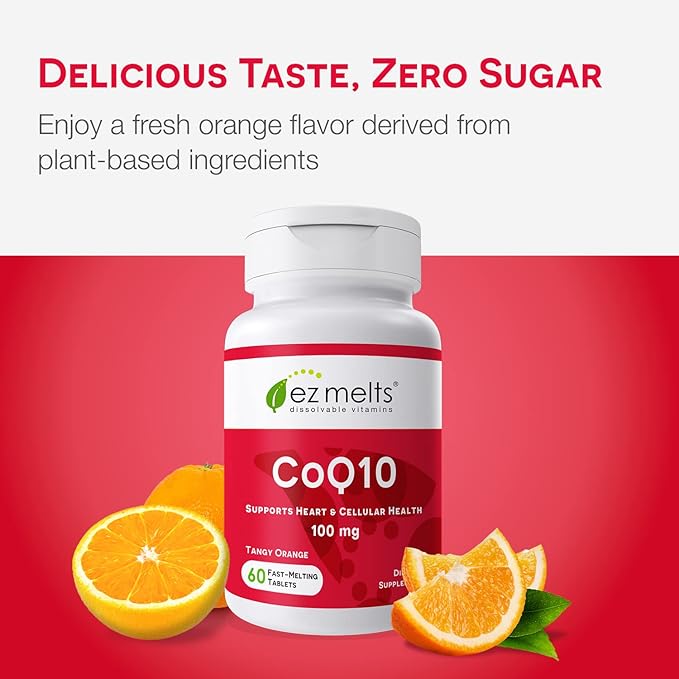 EZ Melts Dissolvable CoQ10 Supplement 100 2-Month Supply