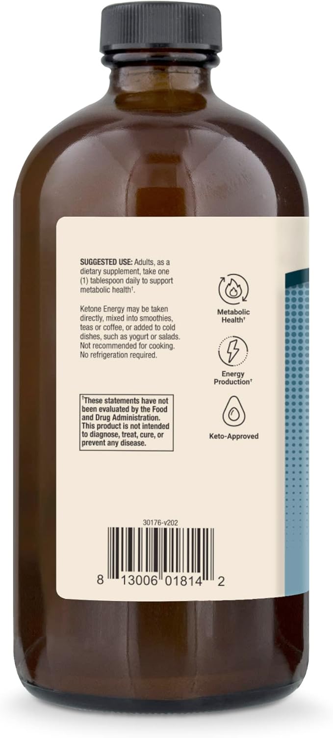 Dr. Mercola, Biothin Ketone Energy Caprylic Acid MCT Oil, 16 FL oz (1 PT.) 473 mL, 31 Servings, Non GMO, Soy-Free, Gluten Free