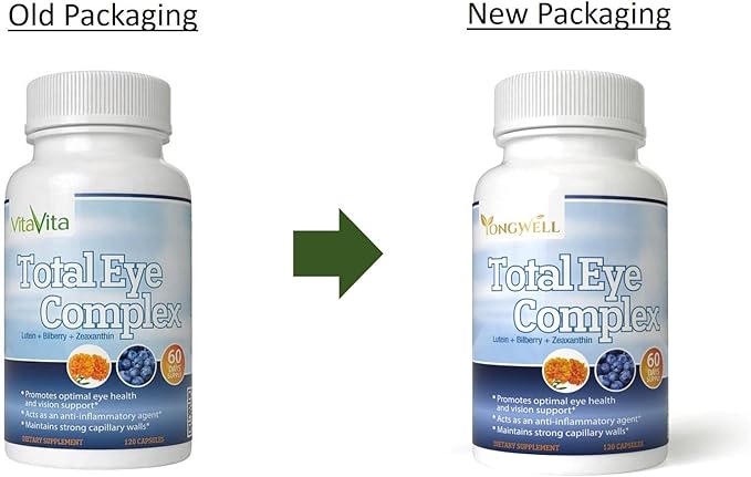 Total Eye Complex with Lutein, Bilberry (120 Capsules)