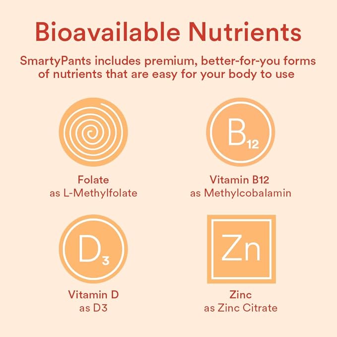 SmartyPants Kids Multivitamin Gummies: Omega 3 D3, C, B12, B6, B6, Vitamin 120 Count (30 Day