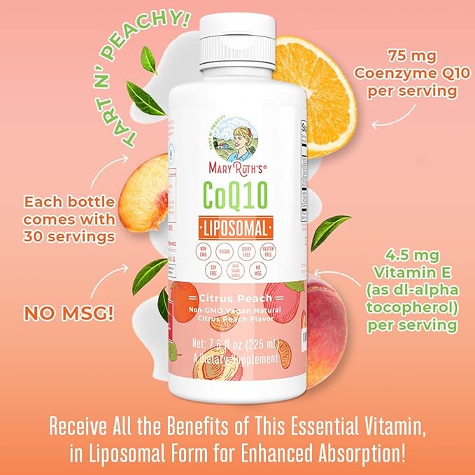 MaryRuth Organics Liquid Vitamin Q10 Heart 7.6 Fl 45 Servings