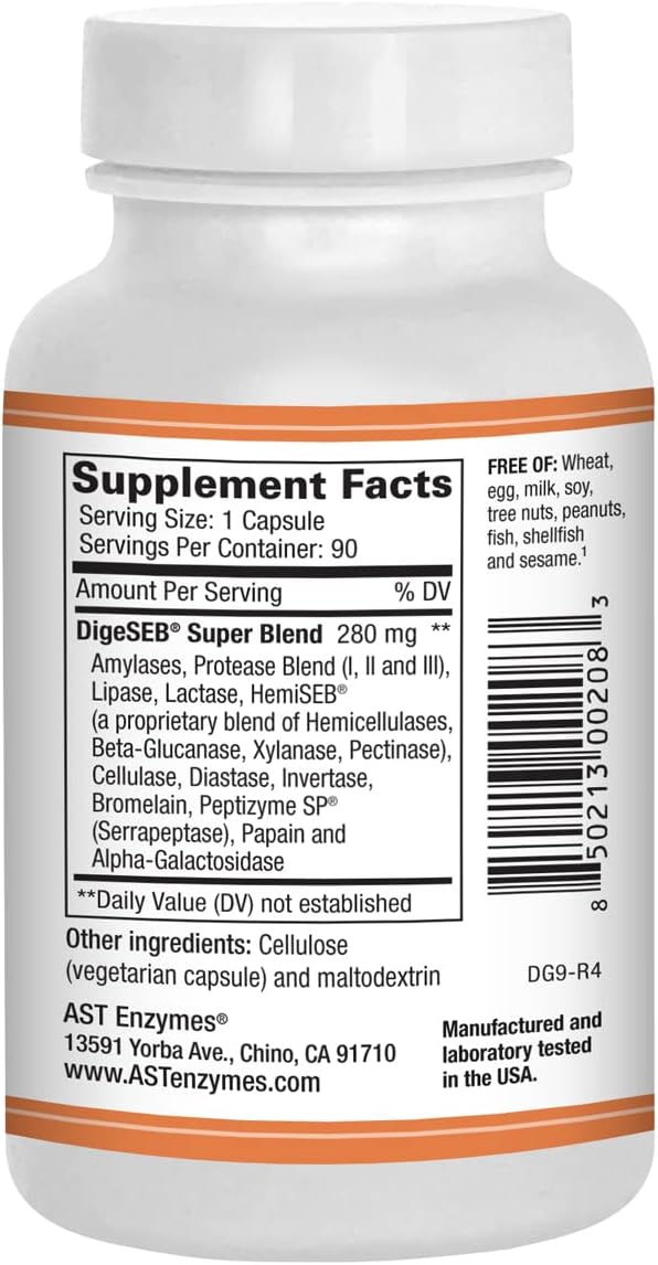 AST Enzymes Digest-GI Digestive Enzyme (90 x 2) Vegetarian