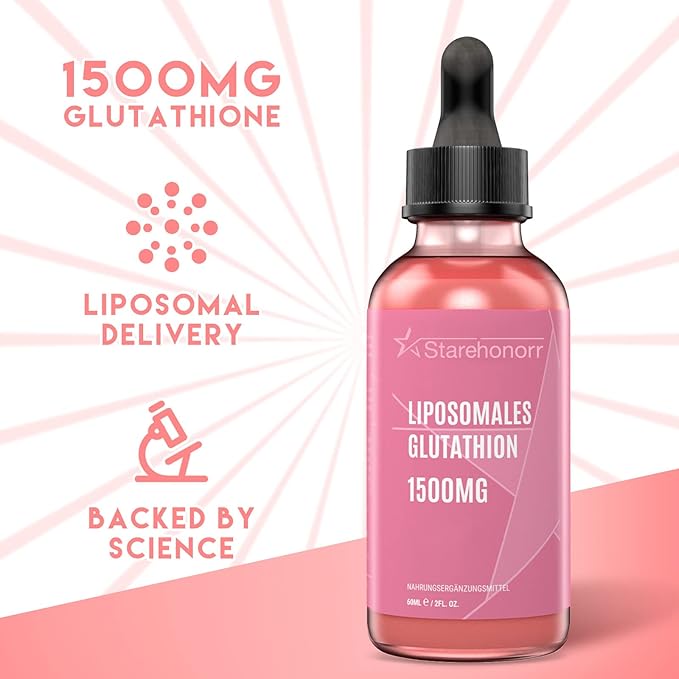 Liposomal Glutathione Liquid 1500 mg, Reduced 2.02 oz