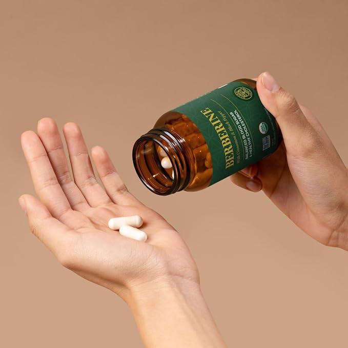 Global Healing Organic Berberine (Berberina) 1200 mg- (60 Capsules)