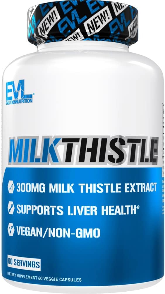 EVL Silymarin Milk Thistle Capsules 60 Non-GMO