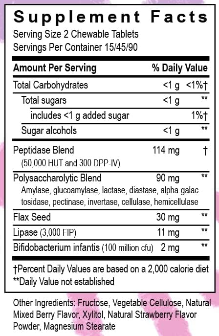 Transformation Enzymes Kidz Digestive Enzyme Supplement 90 Tablets #1 Physician