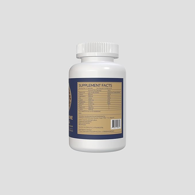 Stronger Bones Vitamins and Supplement Advanced D3, Calcium, K2 MK7, MK7, and