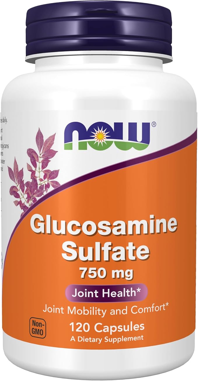 NOW Supplements, Glucosamine Sulfate 750 mg, 120 Veg
