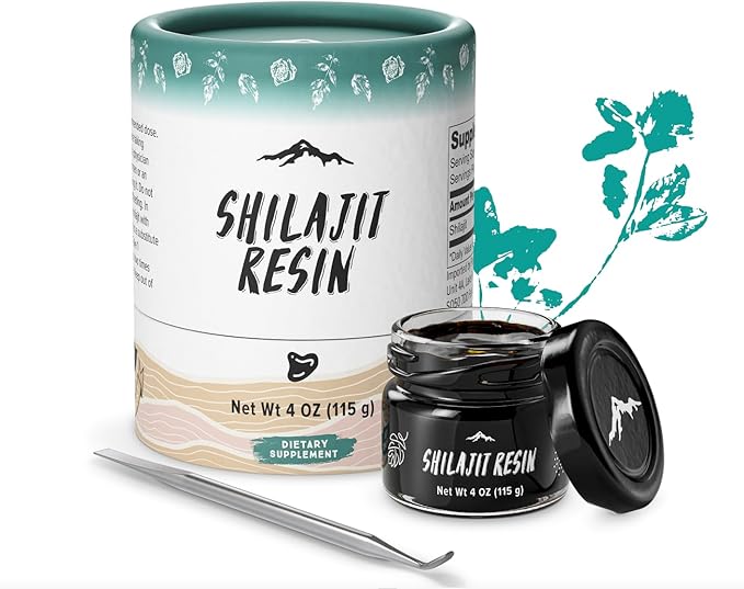 Pure Himalayan Shilajit, High Nutritional Potency, 85+ Plant-Derived 3rd Party (115g)