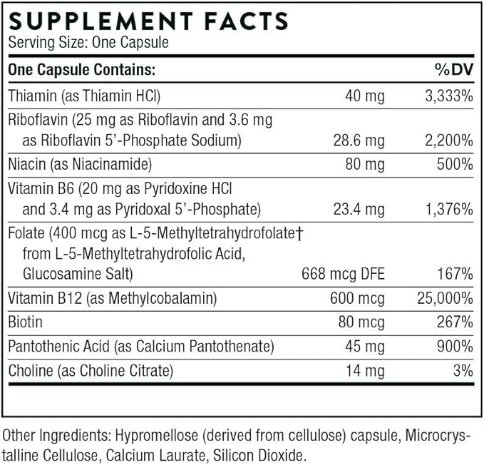 THORNE B-Complex #12 B12 and 60 Capsules