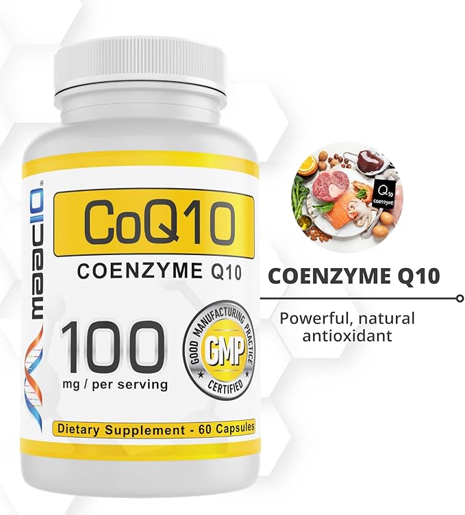 MAAC10 100mg CoQ10 (60 Capsules) Q10 for (60 Day