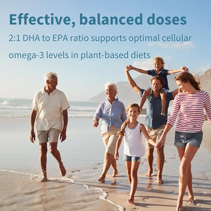Pure & Essential Vegan Omega 3 600mg DHA 60 Small