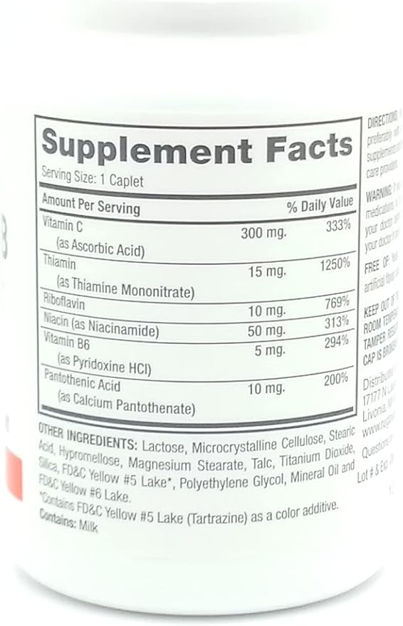 Rugby Vitamin B Complex with Vitamin 130 Caplets