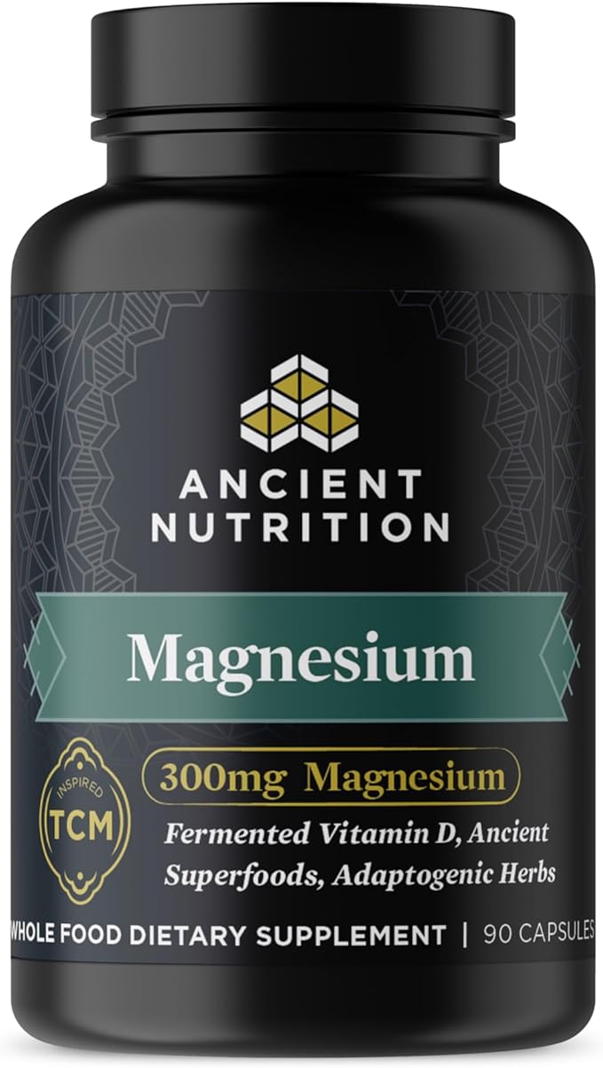 Magnesium Supplement by Ancient Nutrition, Magnesium 300mg with 90 Capsules