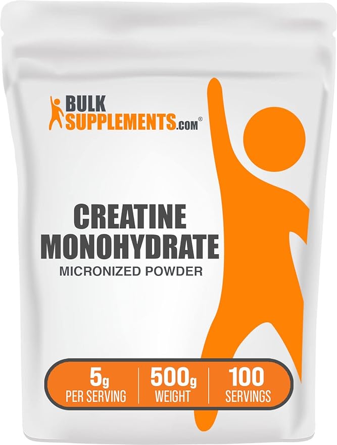BulkSupplements.com Creatine Monohydrate Powder 5g (5000mg) (5000mg) per 500g (1.1 (1.1 lbs) 1)