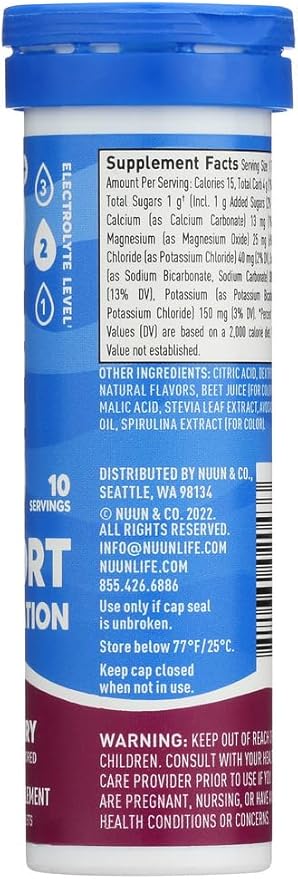 Nuun Electrolytes - 8-Pack Tri-Berry, One Size