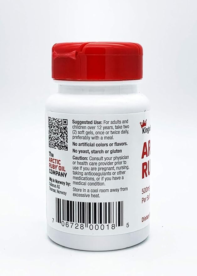 Arctic Ruby Oil 3 Supplement 2mg - 60 Softgels (2 Pack)