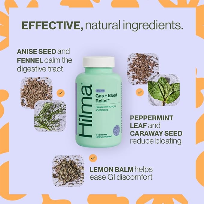 Hilma Natural Gas & Bloating Relief 100 Vegan