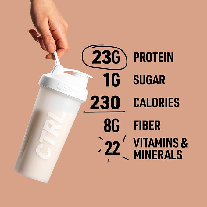 CTRL Meal Replacement Shake with Real 15 Servings 23g of 8 Grams 22 Vitamins 1g Sugar