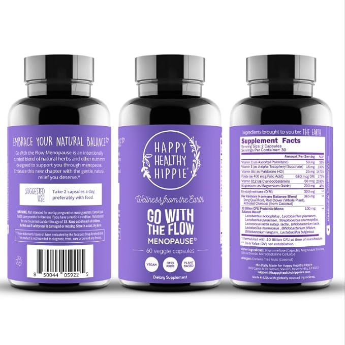 Menopause Supplements for Women – DIM + Probiotics | Estrogen Metabolism & Hormone Balance Support | Perimenopause Relief | Hot Flashes, Mood Swings & Night Sweats | Magnesium Oxide, Dong Quai | 60 Ct