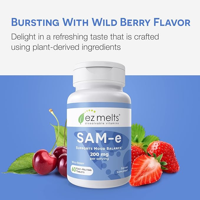 EZ Melts Dissolvable SAM-e Supplement 200 1-Month Supply