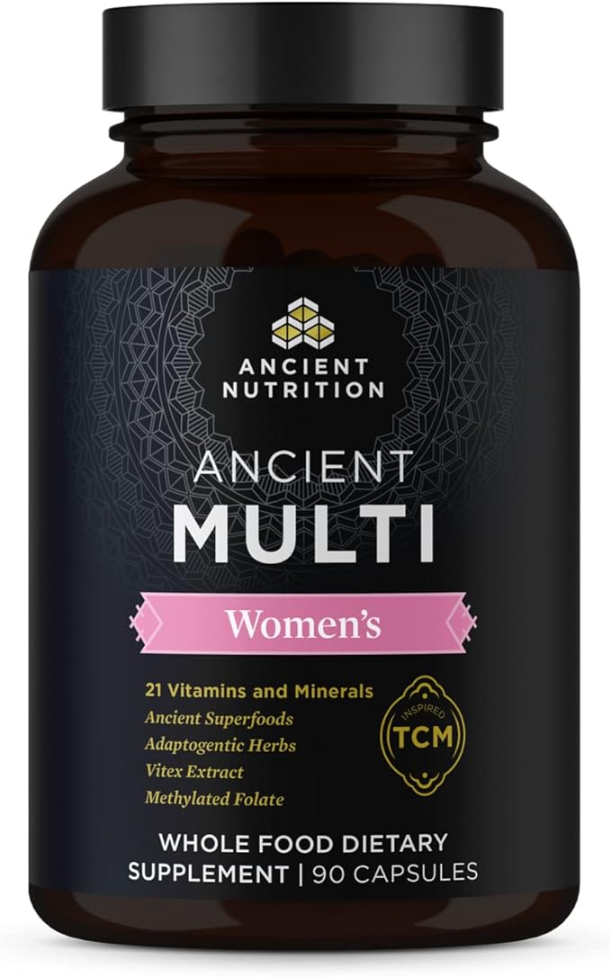 Ancient Nutrition Multivitamin for Women, Multi B12, Zinc, 90 Ct