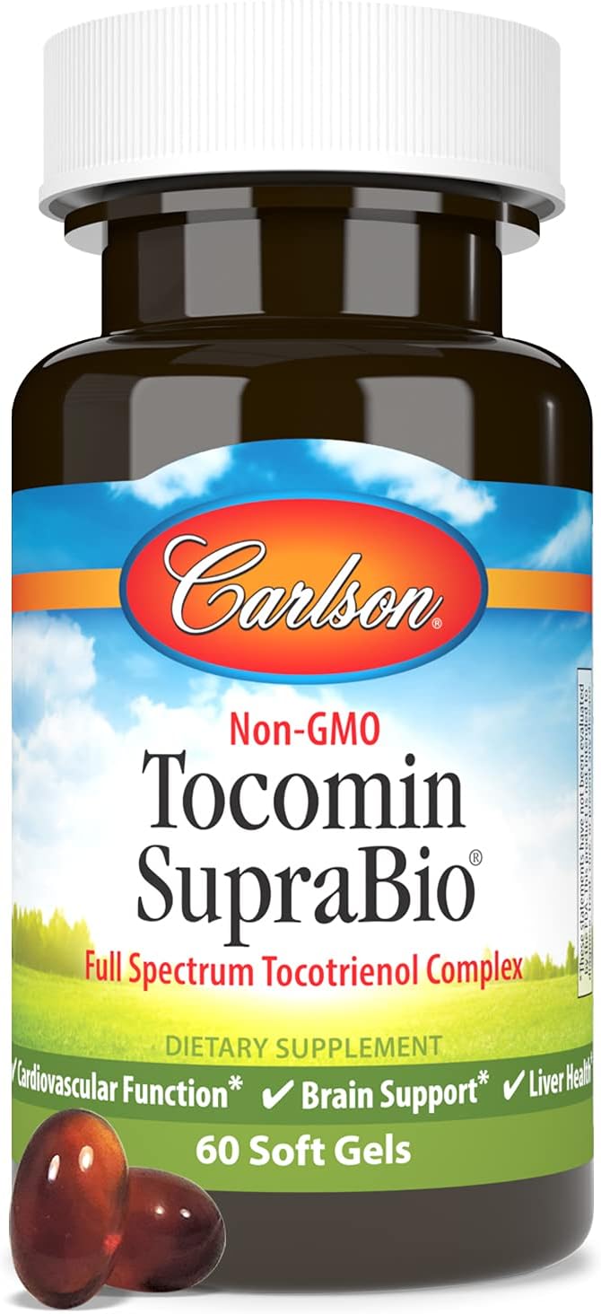 Carlson - Tocomin SupraBio, Bio-enhanced Tocotrienol 60 soft