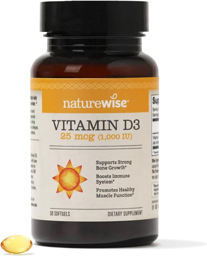 NatureWise Vitamin D3 1000iu (25 mcg) 1 Month 30 Count