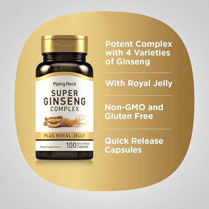 Piping Rock Ginseng Complex Capsules 100 Count