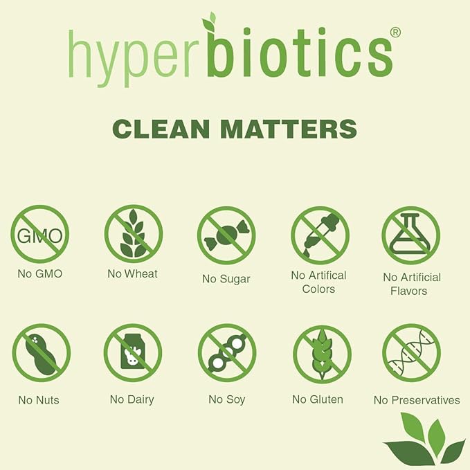 Hyperbiotics Pre Pro Vegan Probiotics + Prebiotics 60 Billion 30 Capsules