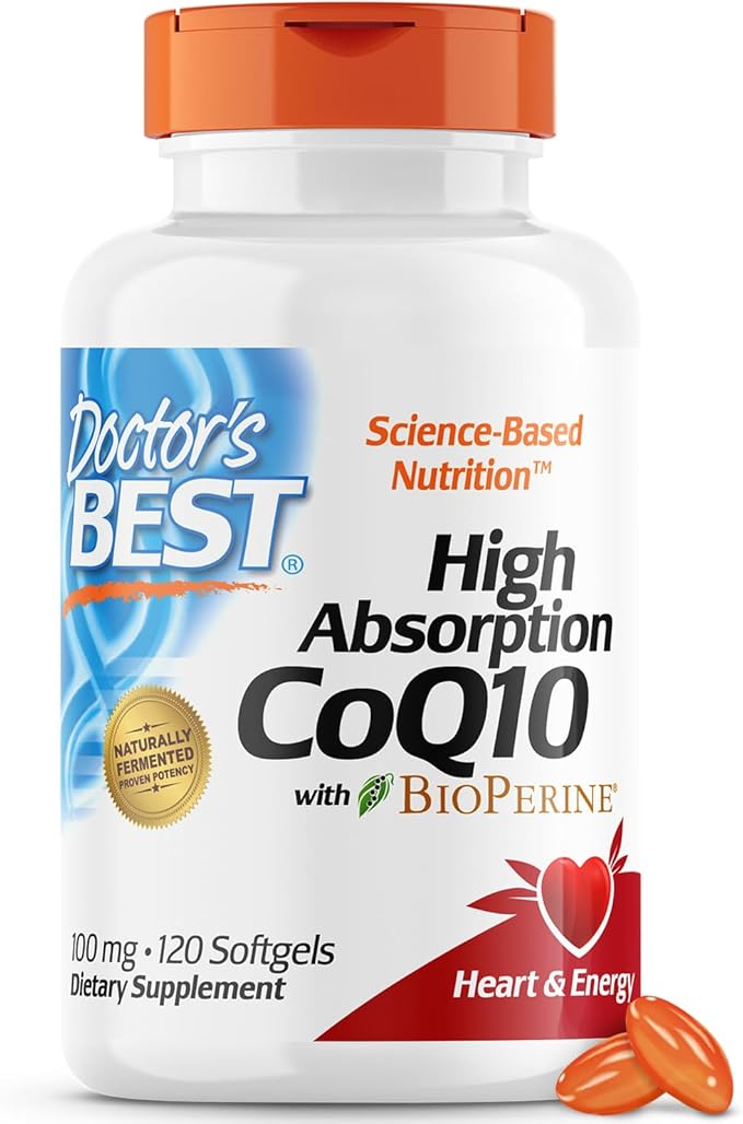 Doctor's Best High Absorption CoQ10 100 mg, 120 Count