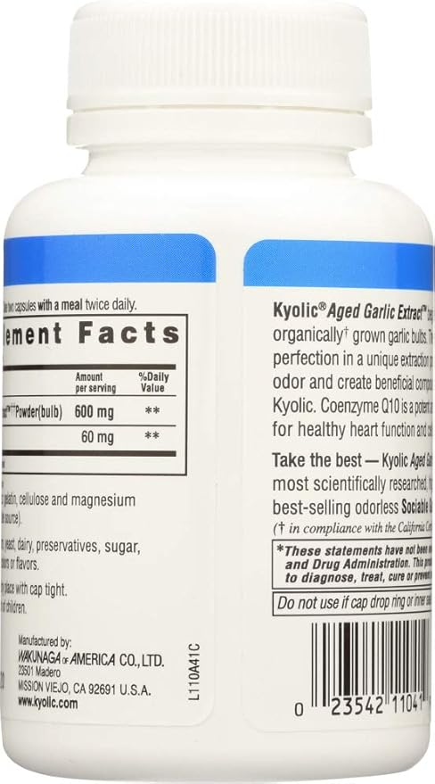 Garlic Extract w/ Co-Q-10 Formula 110, 100 caps