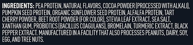 Vega Sport Premium Vegan Protein Powder, Chocolate 30g Plant 5g BCAAs, 12 x 1.6 oz