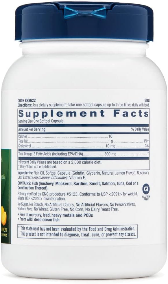 GNC Fish Oil 90 Softgel caps