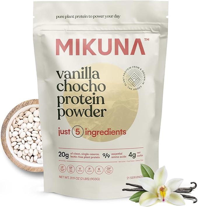 Mikuna Vegan Protein Powder (Vanilla, 21 Servings)