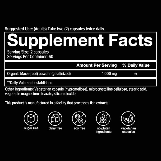 Youtheory Men's Maca 120 Vegetable