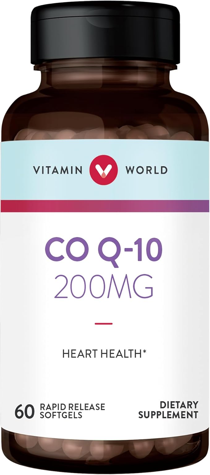 Vitamin World Co Q-10 200 mg 60 softgels, 10, Rapid-Release,