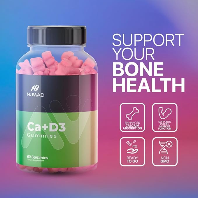 GUMMIES CA+D3, 60 Gummies Calcium D3, Grape
