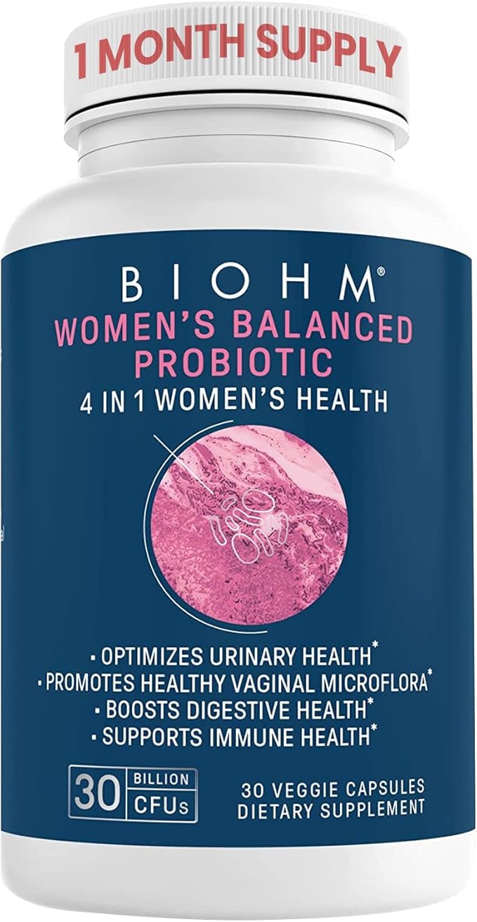 BIOHM Prebiotic & Women's Probiotic Bundle: 60 Caps 30B CFU 30 Caps