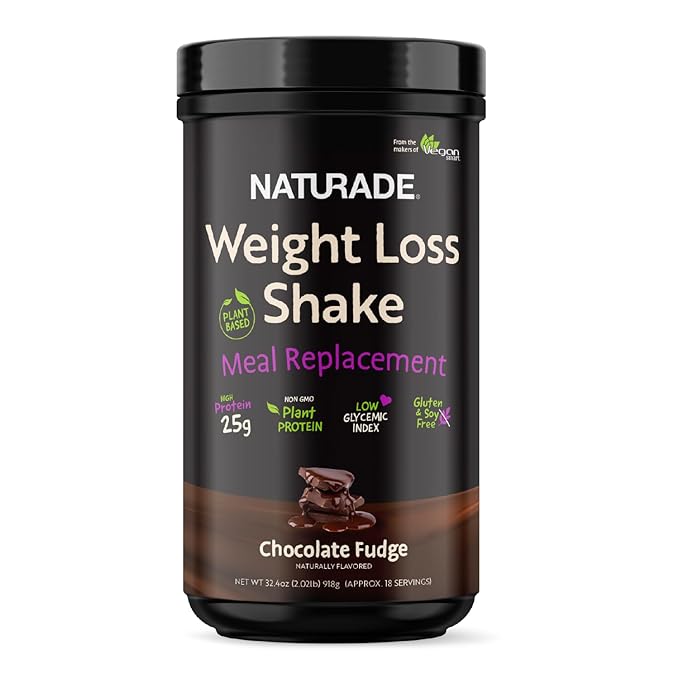 Naturade Plant-Based Weight Loss Shake, 25g 6g Dietary 18 Servings