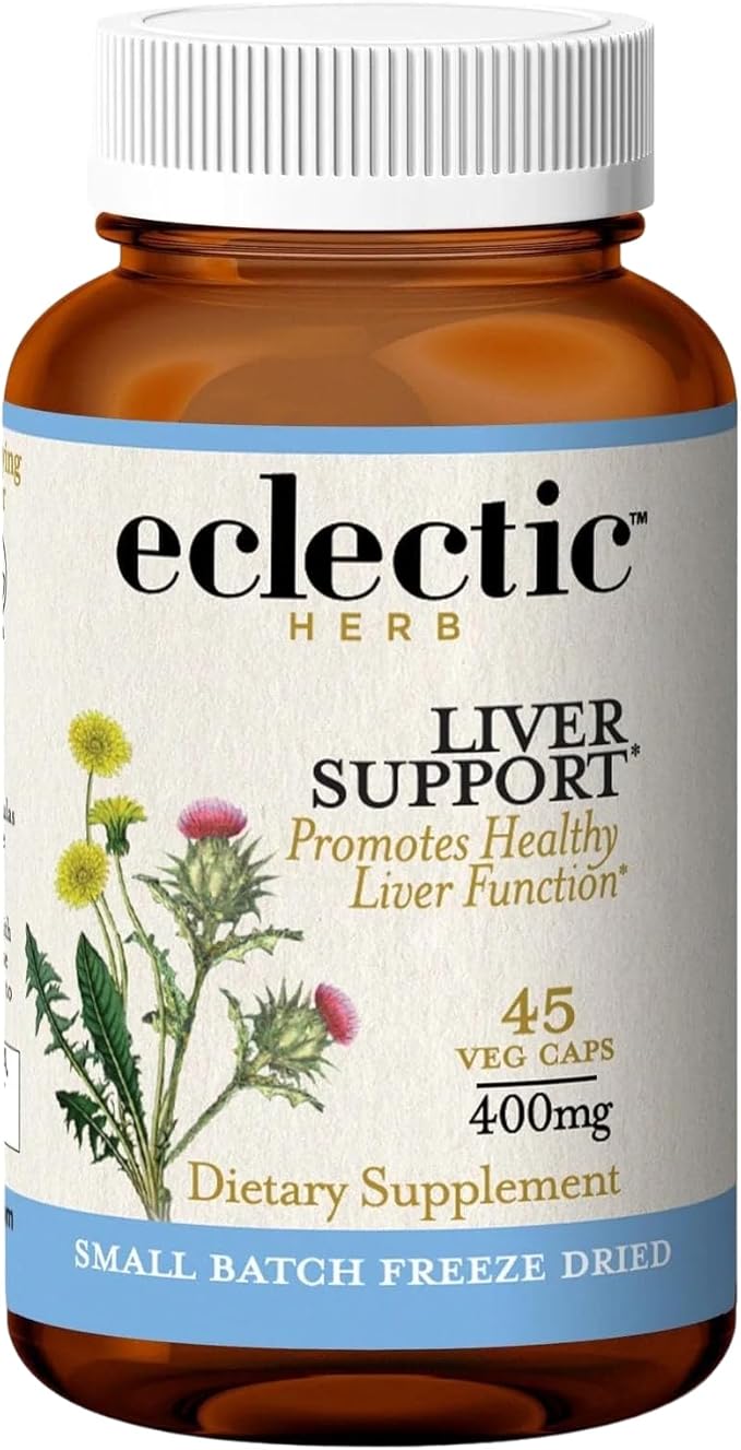ECLECTIC INSTITUTE Raw Fresh Freeze-Dried Liver Support 45 CT (400 mg)