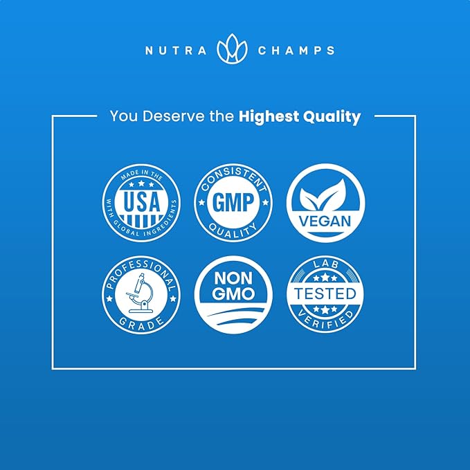 NutraChamps 5-HTP 200mg 120 Vegan 5 HTP 5HTP 100mg 100mg Pills B6 &