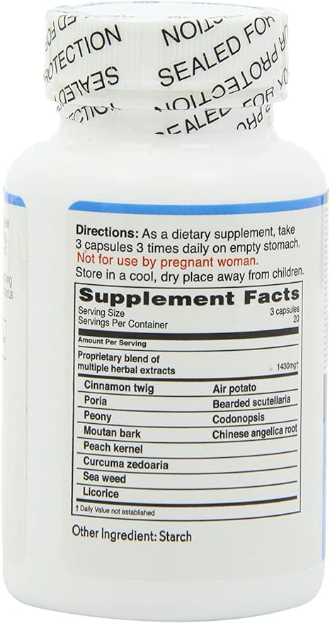 Ovary & Uterus Clean, 500 mg 60-Count Bottle 2)