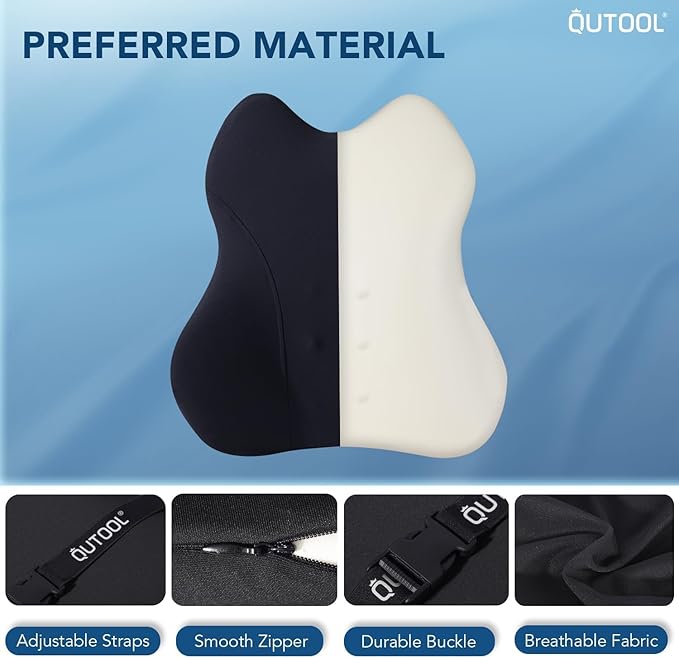 QUTOOL Lumbar Support Pillow for Car/Office