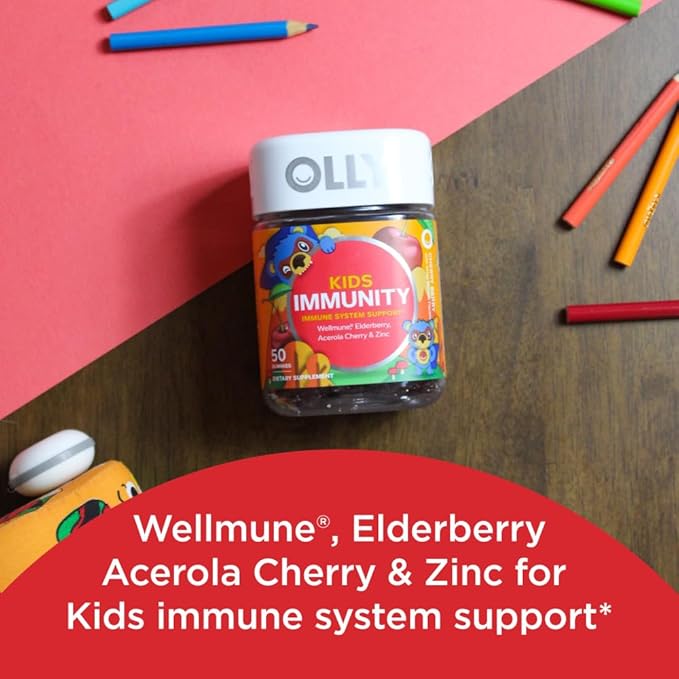 OLLY Kids Sleep & Immunity Gummy, 50 Count