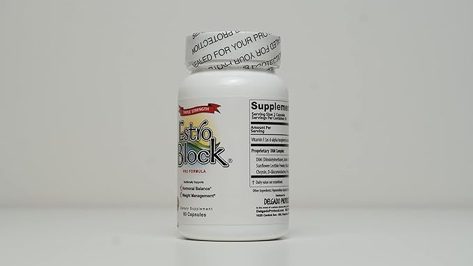 Estroblock PRO Triple Strength - 60 Capsules, DIM & Indole 3-Carbinol for Natural Hormonal Hormone Balance, Acne - Anti Toxic Estrogen Aromatase Inhibitor Blocker. Soy Free, Dairy Free, Non-GMO (1)