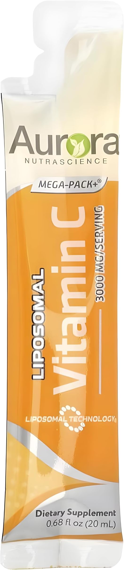 Aurora Nutrascience Mega-Pack Liposomal Vitamin C, 3,000 mg 32 Single 21.7 oz (640 mL)