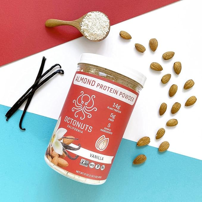 Vanilla Almond Protein Powder, 21 Ounce, 14g Plant 17 Servings